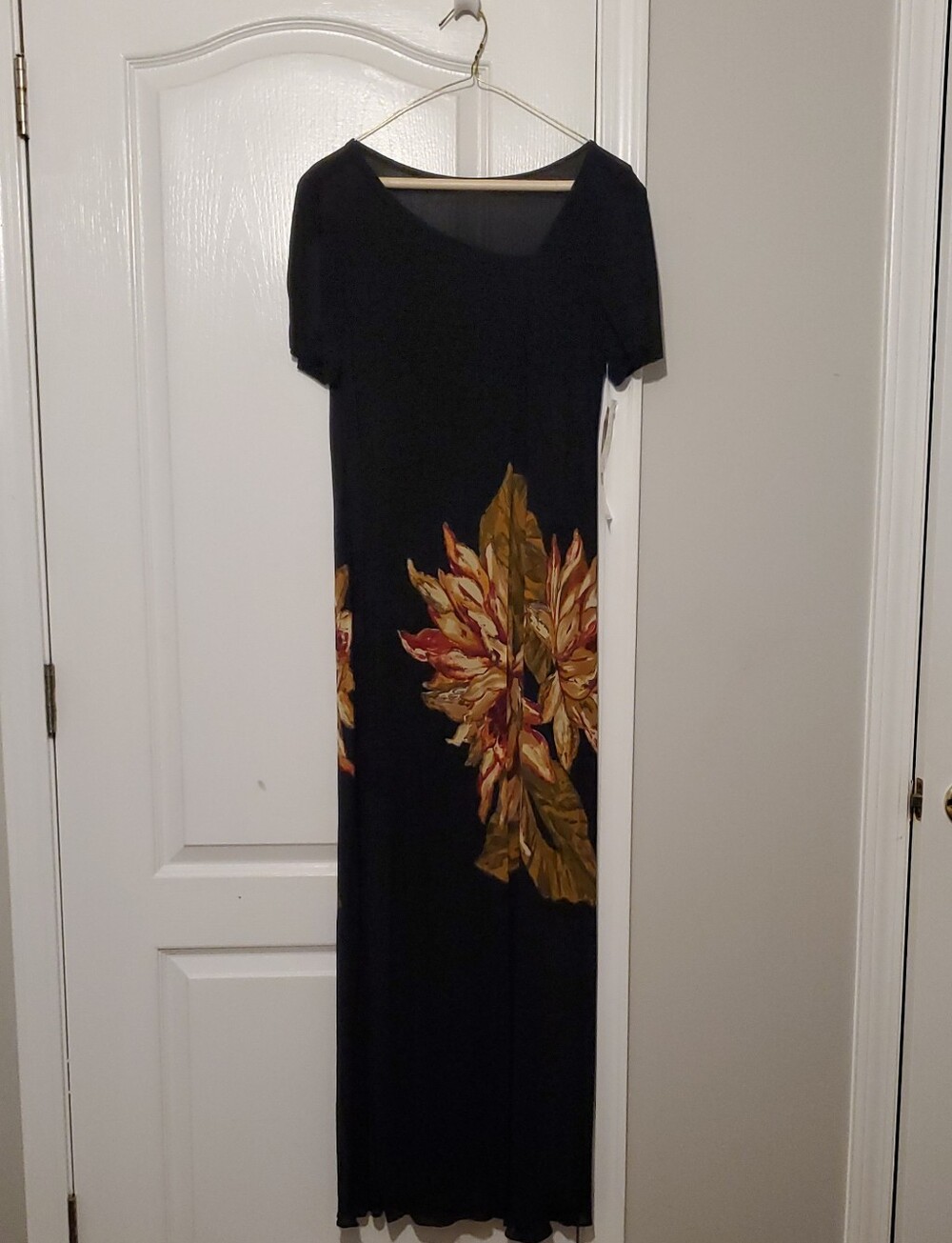 Vintage 90s Carole Little Black Maxi Dress BNWT (Size 8)